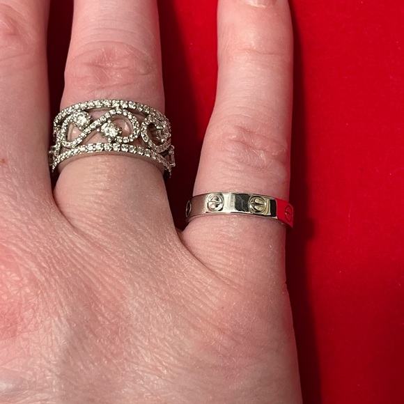 Cartier Love Wedding Band Size 5.25 White Gold - Picture 6 of 13